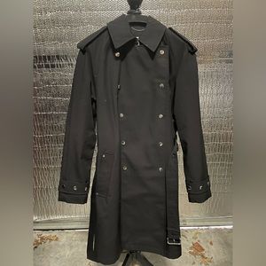 MICHAEL KORS XS WOMENS BLACK BUTTON DOWN COAT